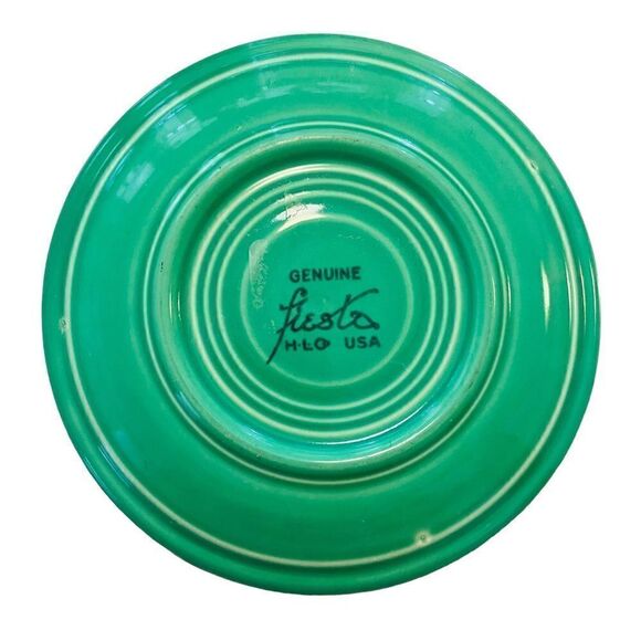 Vintage 30's Fiestaware Teacup and Saucer Light Green - Picture 4 of 5